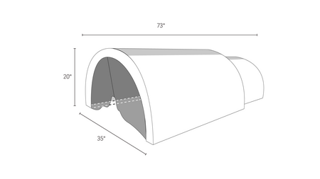 Clearlight® Curve Sauna Dome w/ Infrared Mat