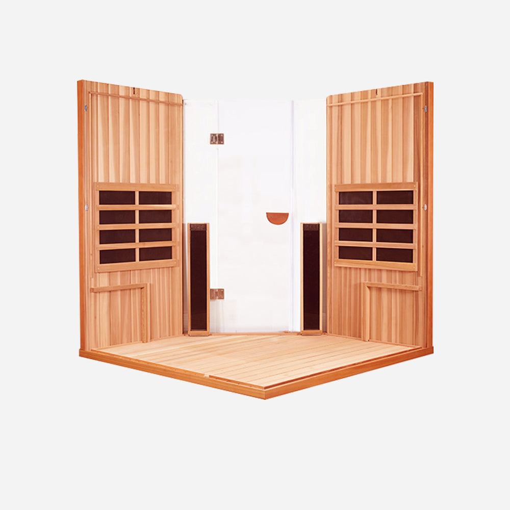 Clearlight® SANCTUARY C FULL SPECTRUM INFRARED CORNER SAUNA (4 person)