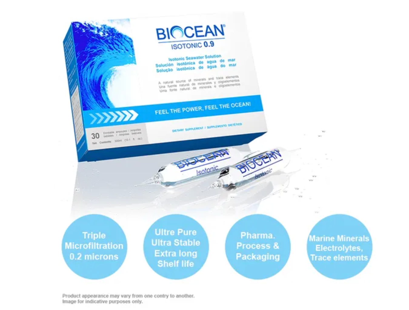 BIOCEAN® ISOTONIC 0.9, 30 X 10 ML, PURE MARINE PLASMA®