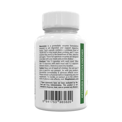 MASSZYMES (120ct) - DIGESTIVE ENZYME SUPPLEMENT (V3.0)